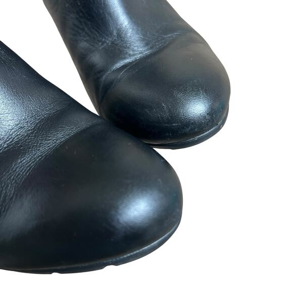 Clarks Artisan 16731 Black Leather Zip Up Wedge Ankle Boot Booties 8.5 - Picture 4 of 13